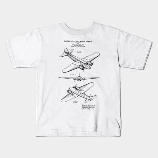 Airplane Pilot Gift - 1834 Boeing 247 Patent Kids T-Shirt